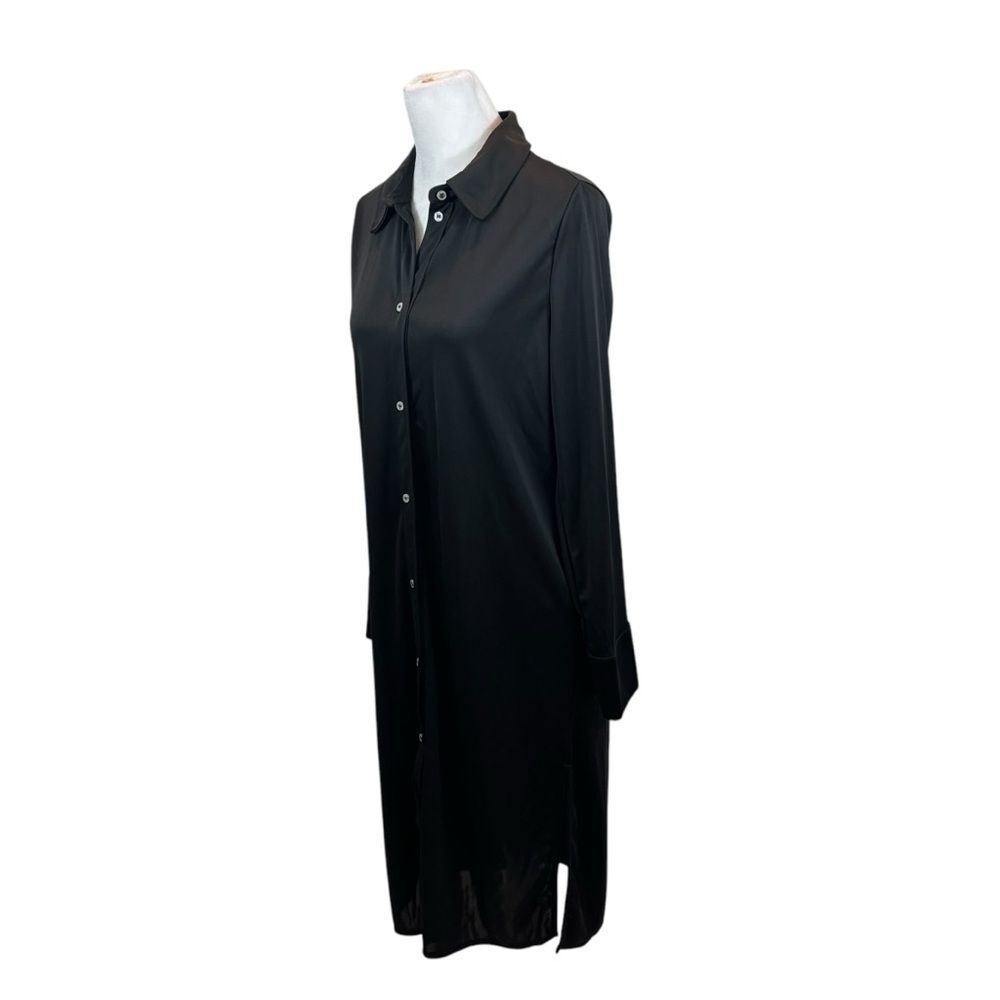 Ladies H&M Black Shirt Dress Size Large‎ Long Sleeves